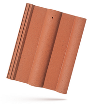 Bramac-šikmá střecha-betonová krytina-střešní tašky-classic protector cihlově červená-základní taška