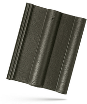 Bramac-šikmá střecha-betonová krytina-střešní tašky-classic protector tmavě zelená-základní taška